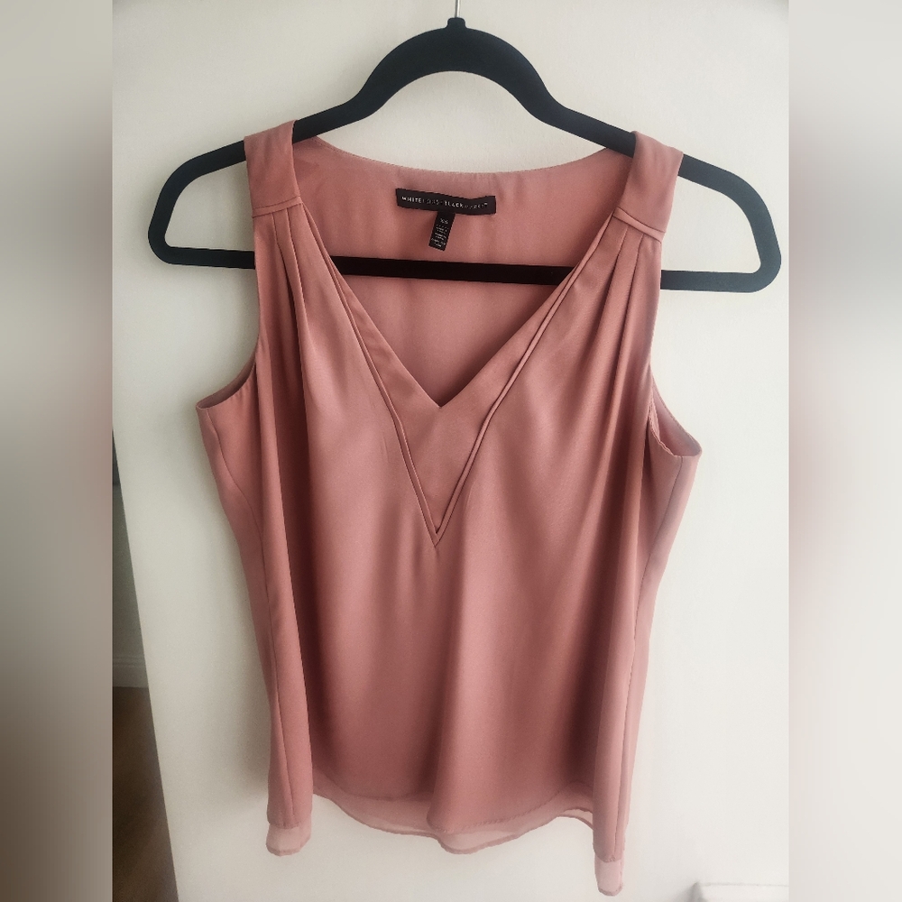 White House Black Market Mauve Blouse XS